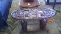Hand-carved elephant table with 6 cupholders $250.jpg